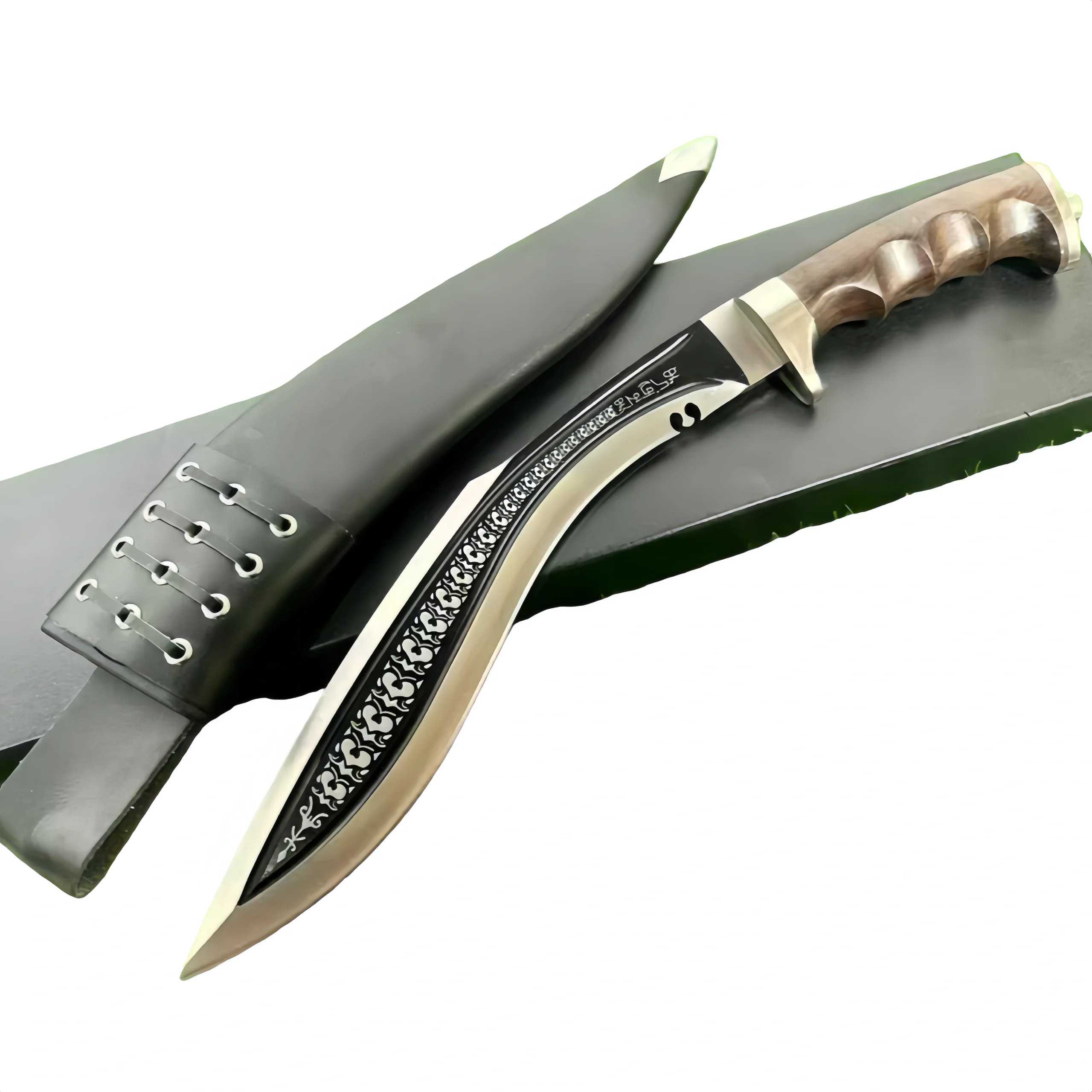 High-quality 98K royal-grade handcrafted kukri. product image High-quality 98K royal-grade handcrafted kukri. outdoor knife product image