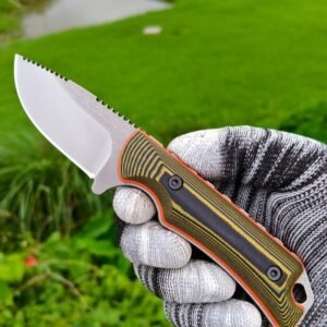 Striped Handle Outdoor Fixed Blade Knife outdoor knife product image