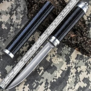 Black Handle Outdoor Fixed Blade Knife outdoor knife product image