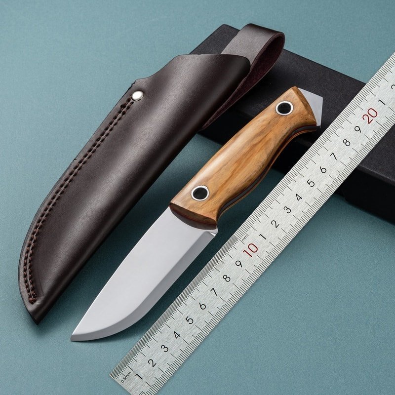 Wood Handle Outdoor Camping Fixed Blade Knife outdoor knife product image