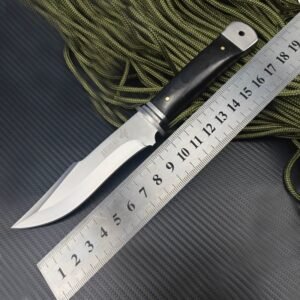 Black Handle Outdoor Fixed Blade Knife with Sheath outdoor knife product image