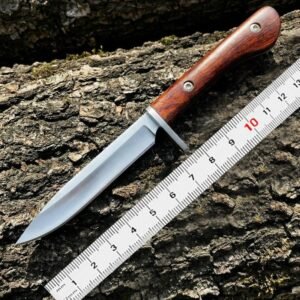 Outdoor Fixed Blade Knife with Wood Handle outdoor knife product image