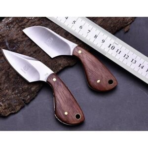 Compact Outdoor Fixed Blade Knife Pair with Wood Handles outdoor knife product image