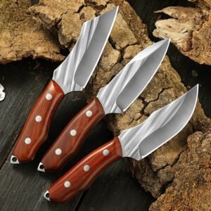 Outdoor Fixed Blade Knife Set with Wood Handles outdoor knife product image