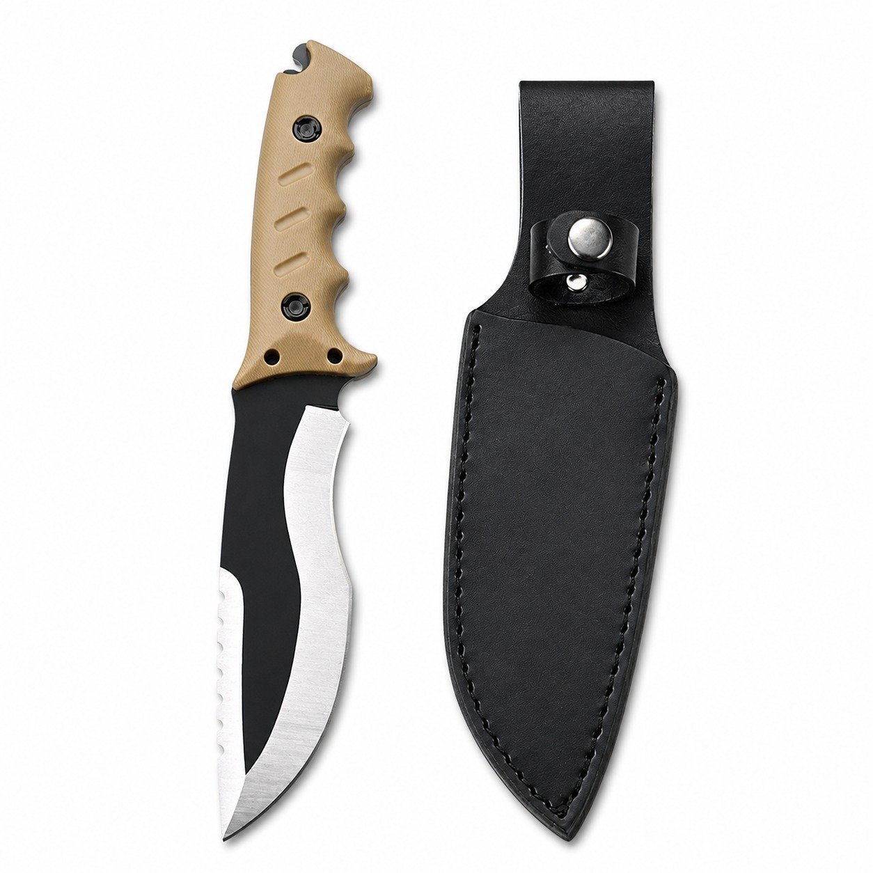 19450-main-white-clean.jpg Outdoor Survival Knife – Fixed Blade Camping & Bushcraft Knife
