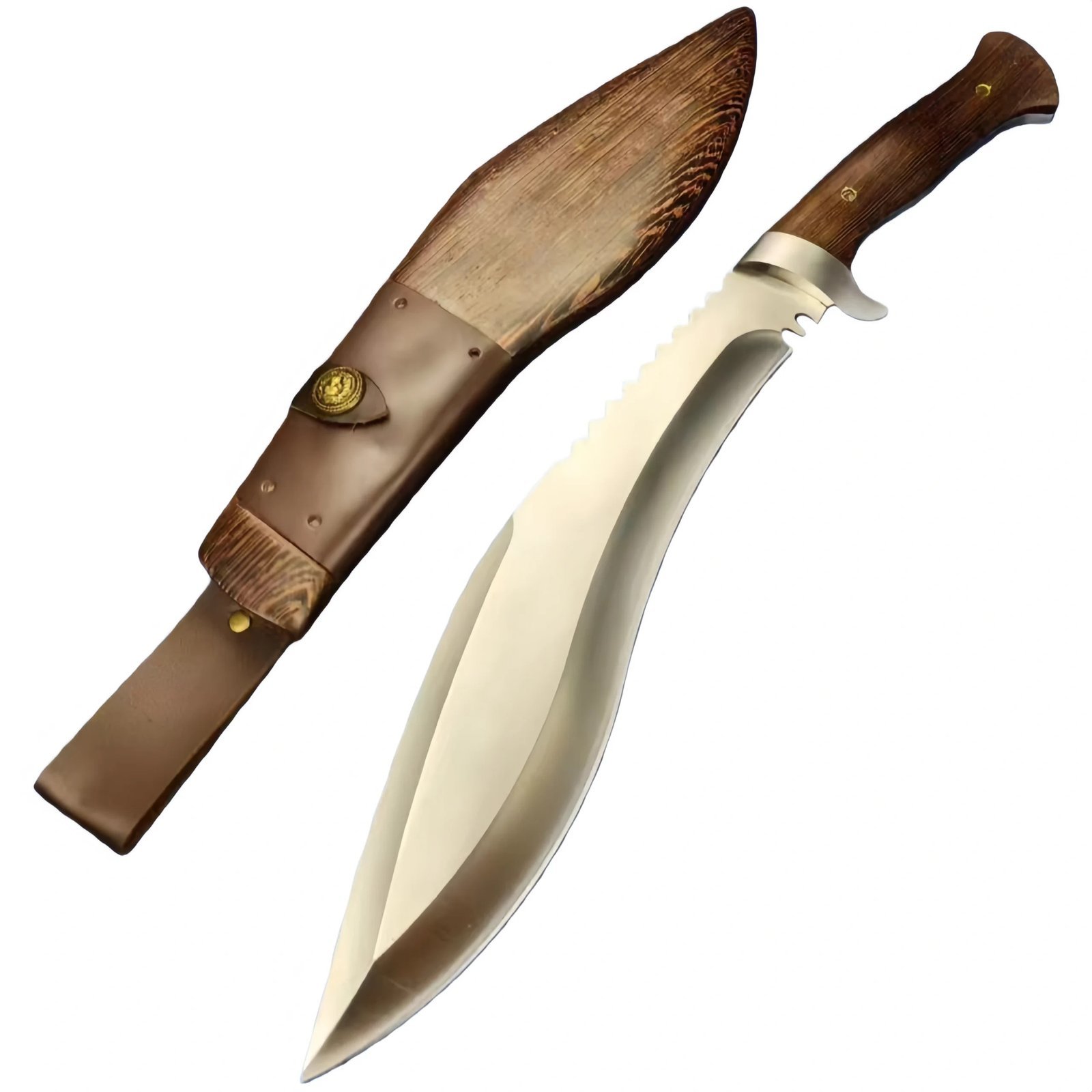 24337-main-white-clean.jpg Lion King kukri Knife with Wooden Sheath kukri Machete