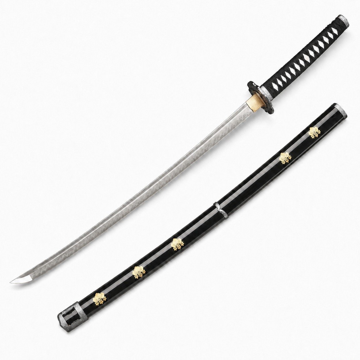 46779-main-white-clean.jpg Ghost Handmade Black Samurai Fixed Blade Knife