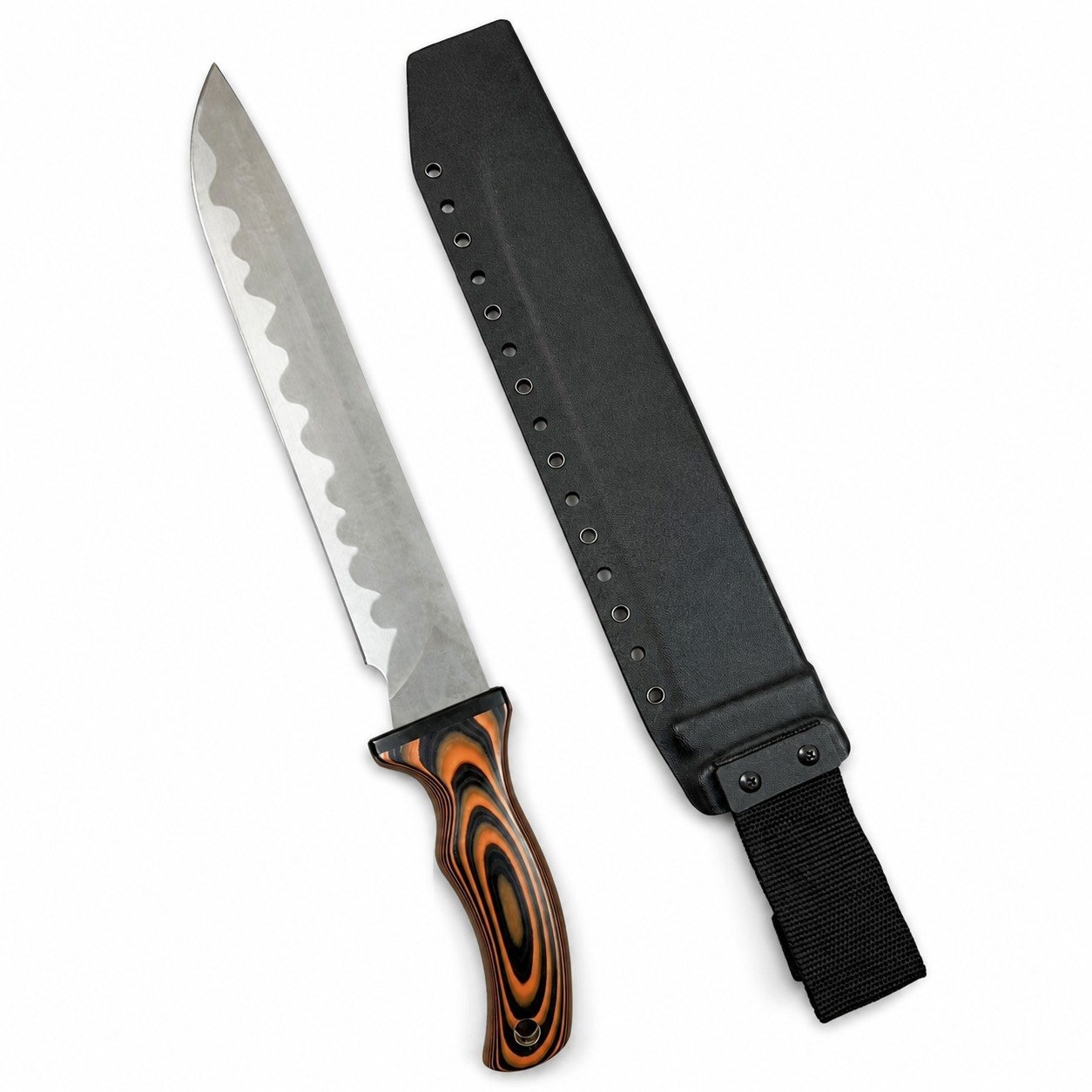 46806-main-white-clean.jpg Mad Dog Voodoo Queen Red-Handle Fixed Blade Knife