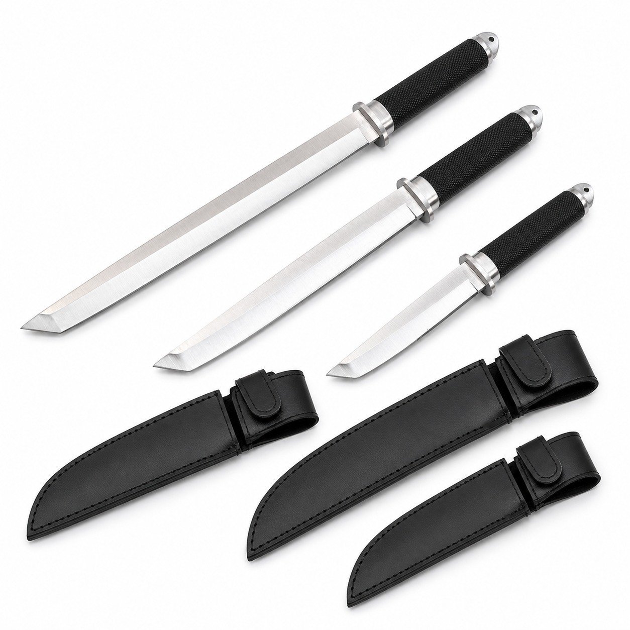 47494-main-white-clean.jpg Cold Steel Triple Beauty Integrated Keel Fixed Blade Knife