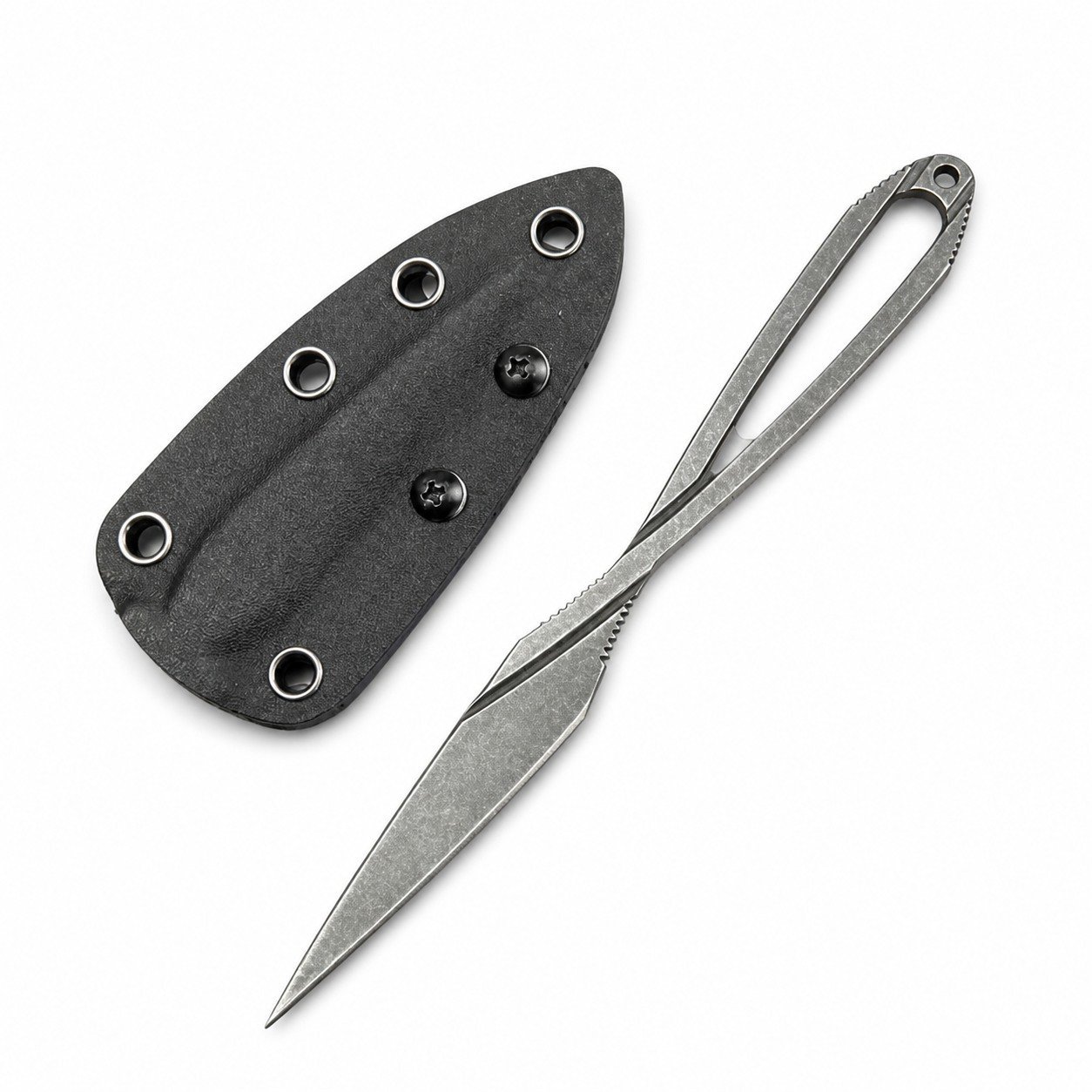 47848-main-white-clean.jpg Triangular Spines Fixed Blade Knife
