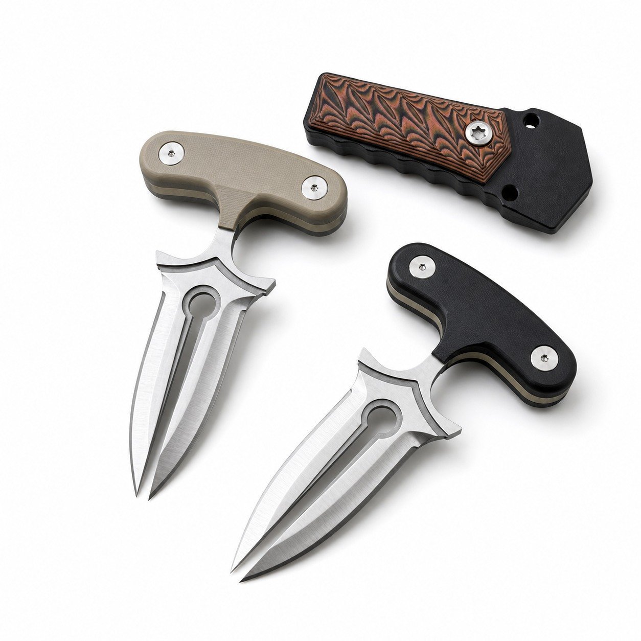 47962-main-white-clean.jpg Defender - Double Killer Hand Assassin Push Dagger