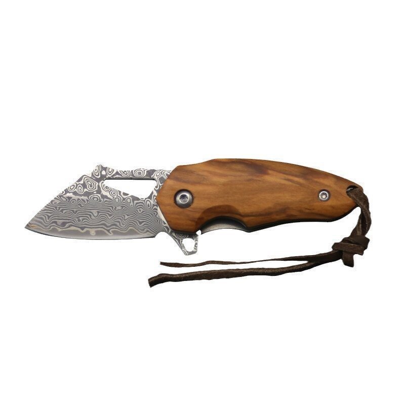 O1CN01SUUn9V1WzvjjkjPhg_2218404762860-0-cib.jpg Damascus steel mini sharp pocket knife high hardness outdoor portable with hand-held meat